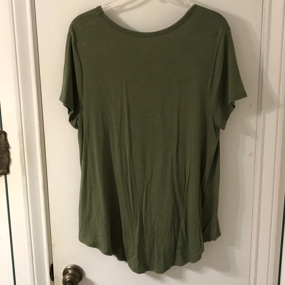 Olive green top - Picture 2 of 3